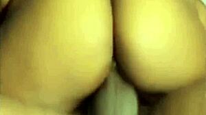 he slurps my squirt cum first then i ride his dick tight closeup view