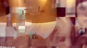 Stepmum Instructs Student on Big Tits Cum Swallow Blowjob