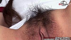 submissive 18 year old hairy japanese teen gets shaved pussy creampie filled