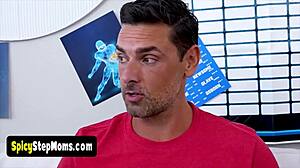 fantasy football turns into taboo milf orgy pussy licking