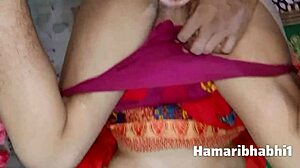 Indian Bhabhi Assfucked Hardcore In Red Saree