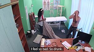 Ebony maid tempts doctor: No one knows I suck you off!