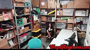 real teen shoplifter caught railed hard hidden cam hd