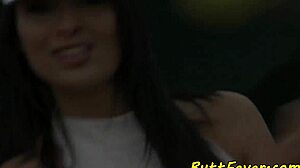 assfucked babe rides cowgirl drooling jizz from cock