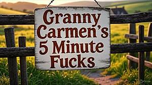 Granny Carmen Angel Dildo Sucks Missionary Creampie Pound