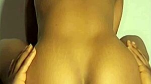 he slurps my squirt cum first then i ride his dick tight closeup view