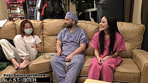 blaire the nurse chokes on cum blast!! 😈💦