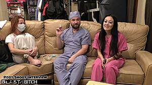 blaire the nurse chokes on cum blast!! 😈💦