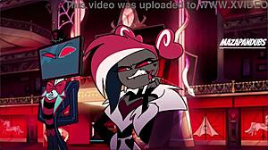 Hazbin hotel lesbians get hardcore horny in hotel room?