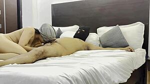 Beautiful Indian student fucks college teacher for exam grades