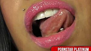 Pierced Latina Havana Ginger Gulps Hunk Justice's Cum