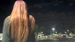 ITALIAN MILF ARTEMISIA Outdoor Smoking Fetish in LA Night