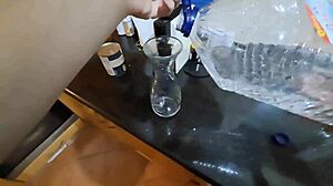 pantry immigrant milf bent over for creampie pounding