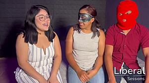 hubby watches wife cuckold fucked hard by two guys first time?