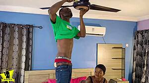 Electrician Pato Seduced By Nasty Ebony Lagos Bitch