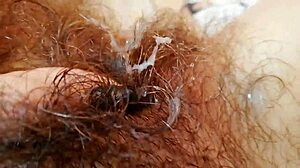 dripping hairy pussy big clit grool closeup tease?