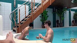 hunt4k. this hottie cheats on bf for cash with old dude's cock