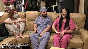 blaire the nurse chokes on cum blast!! 😈💦