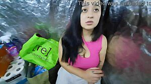 pantry immigrant milf bent over for creampie pounding