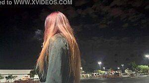 ITALIAN MILF ARTEMISIA Outdoor Smoking Fetish in LA Night