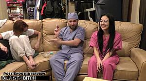 blaire the nurse chokes on cum blast!! 😈💦