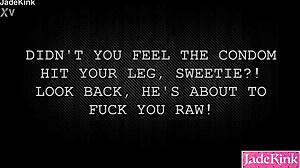 sneaky guy yanks condom off blonde teen cowgirl creampie?