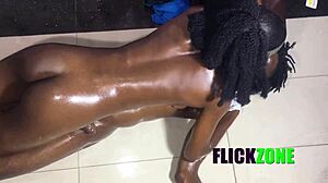 afternoon massage with cute ebony babe turns hot 😏💦