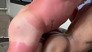 why not sit on that hung gringo's cock from the beach?