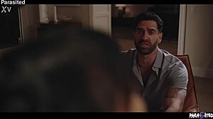 lesbian home intruders seduce the family into a wild sex orgy with male bondage and femdom reverse gangbang.