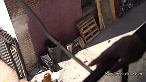 damn that natural busty slave takes rough bondage gangbang pounding