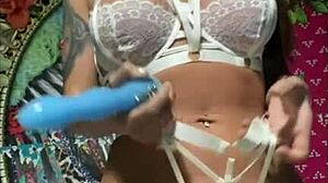horny brunette dildos compilation ass tits fingering orgasm