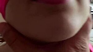 Blindfolded petite teen Aprill bent over for hardcore doggy ass cum!