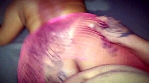 bbw latina pornstar's tattooed tits bounce craving massive cock cum explosion