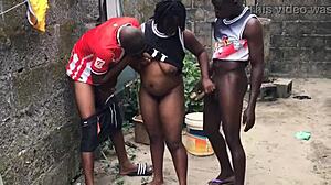 Damn! She Takes on Hood's Two Biggest Black Cocks Non-Stop!