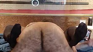 alinemilf bends her big ass over dildoing to orgasm