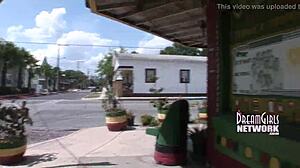 Busted Flashing Tits on University Campus