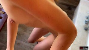 oh man... horny neighbor katty west fingers herself on balcony i peep her tight ass