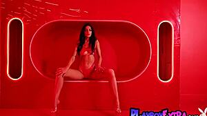 Skinny Teen Diva Ashlyn Chere Flashes Pierced Nipples Playboy