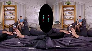 Vrhush Kinuski Rides Cowgirl Blowjob Stockings Skinny POV Fuck