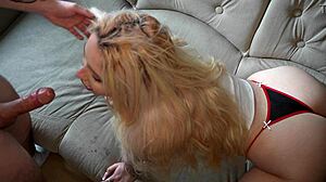 cheating on stupid husband next room with footjob creampie doggystyle pov