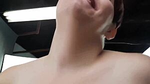 Submissive BBW Kitten Begs POV Creampie in Trailer