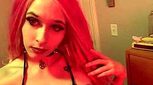 goth teen rips clothes for skinny ass tits halloween striptease