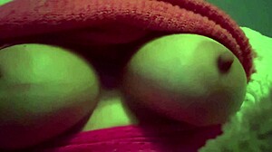 italian milf artemisia love bounces huge natural tits in horny solo