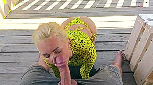 cherry aleksa spots a cock and gently sucks it right on the street corner