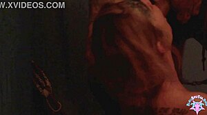 evil fisherman captures pink blue blonde mermaid chokes throats her small tits cosplay