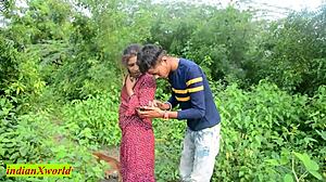 18yrs boy fucks new girlfriend jungle indian outdoor