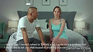 nice sweetie stretches juicy vagina gets deflorated