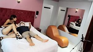 Old Bearded Man Gets Blown by Young Prostitute Part 1