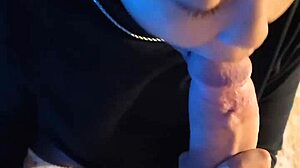 POV CUTIE GAGS ON MASSIVE BWC DEEPTHROAT SUCK CHALLENGE