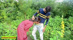 18yrs boy fucks new girlfriend jungle indian outdoor